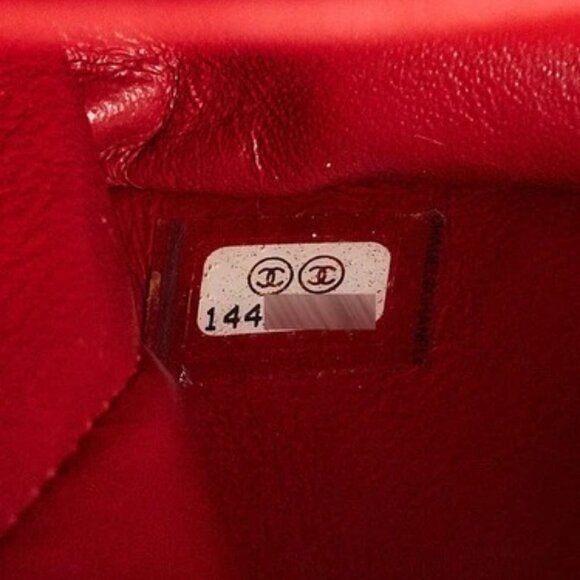 Chanel Dark Red Quilted Patent Leather Classic Maxi Double Flap Bag - Picture 9 of 10